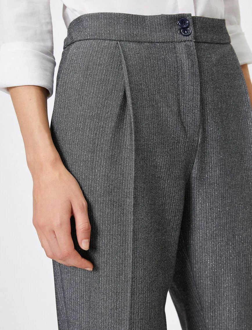 16312 Grey Patterned Trousers