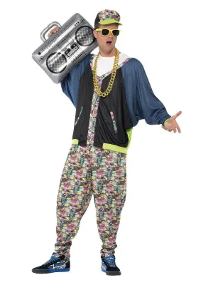 80's Hip Hop Costume & Boombox