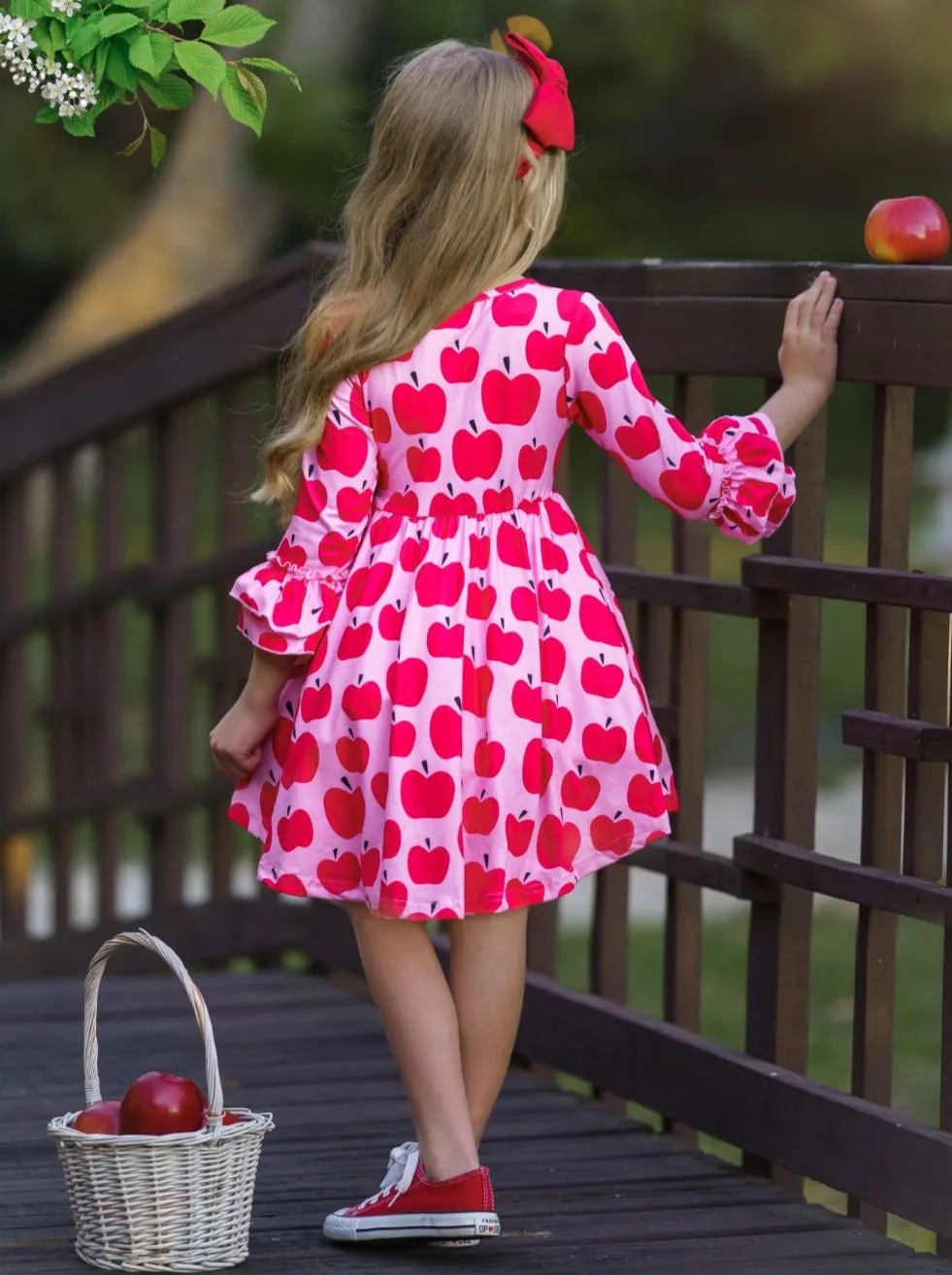 Apple Vision Hi-Lo Ruffle Dress