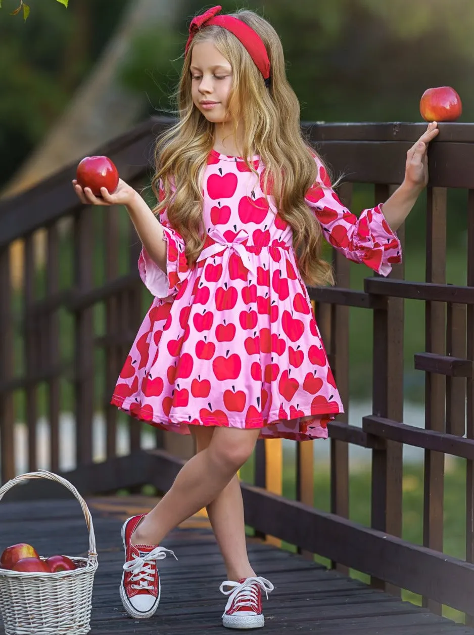 Apple Vision Hi-Lo Ruffle Dress