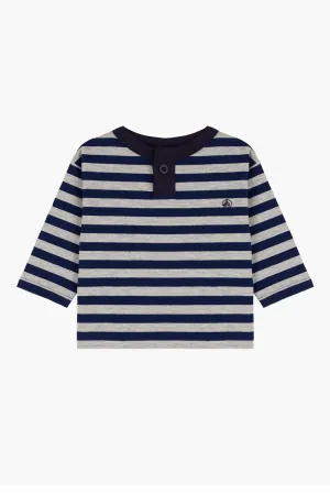 Baby Boy Shirt Petit Bateau Striped T-Shirt