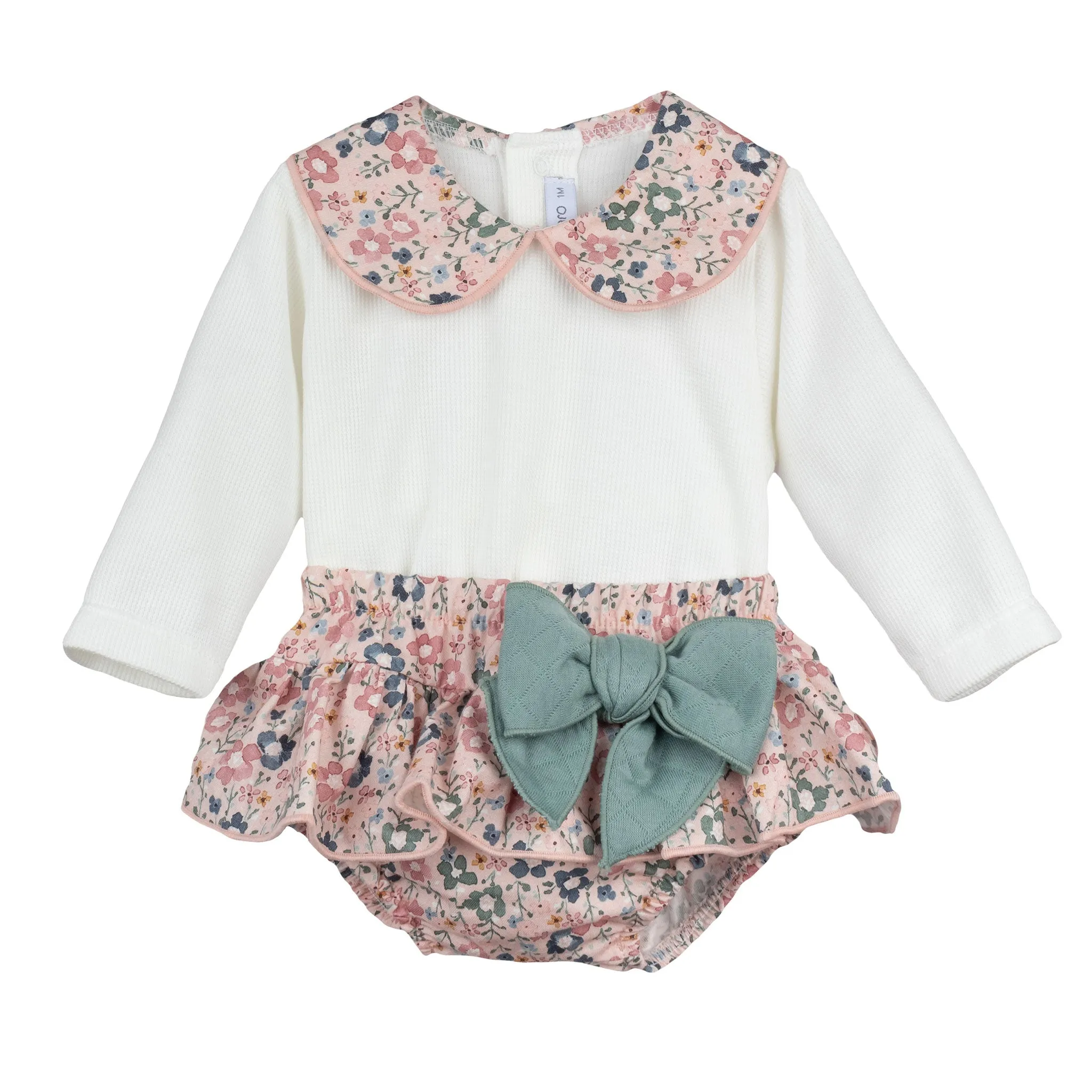 Baby Girls Two Piece Outfit - Floral - Calamaro 11052