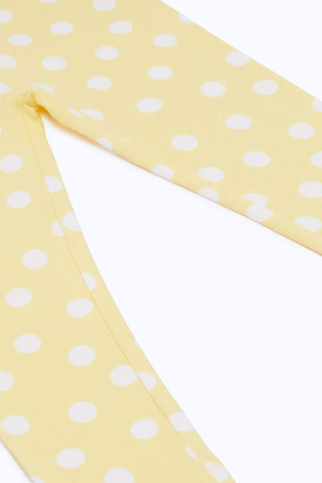 Baby Girls Yellow Polka Printed Legging