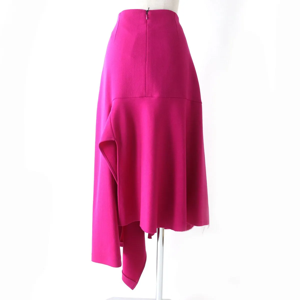 Balenciaga Asymmetrical Long Flared Skirt 38