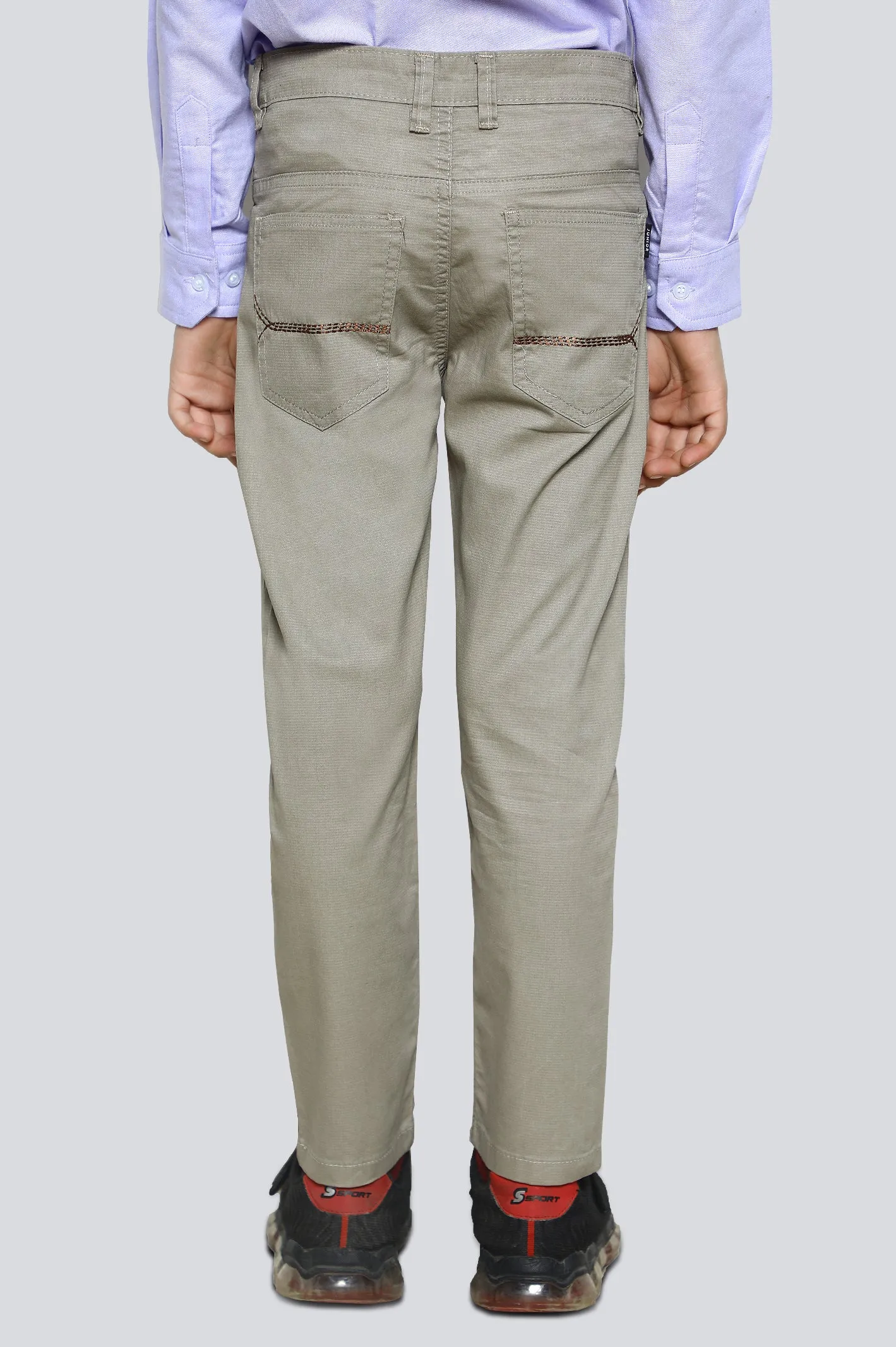 Beige Slim Fit Chino Trouser