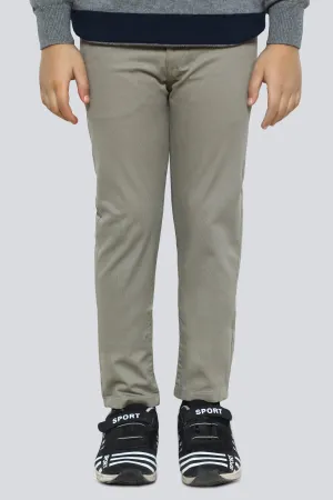 Beige Slim Fit Chino Trouser