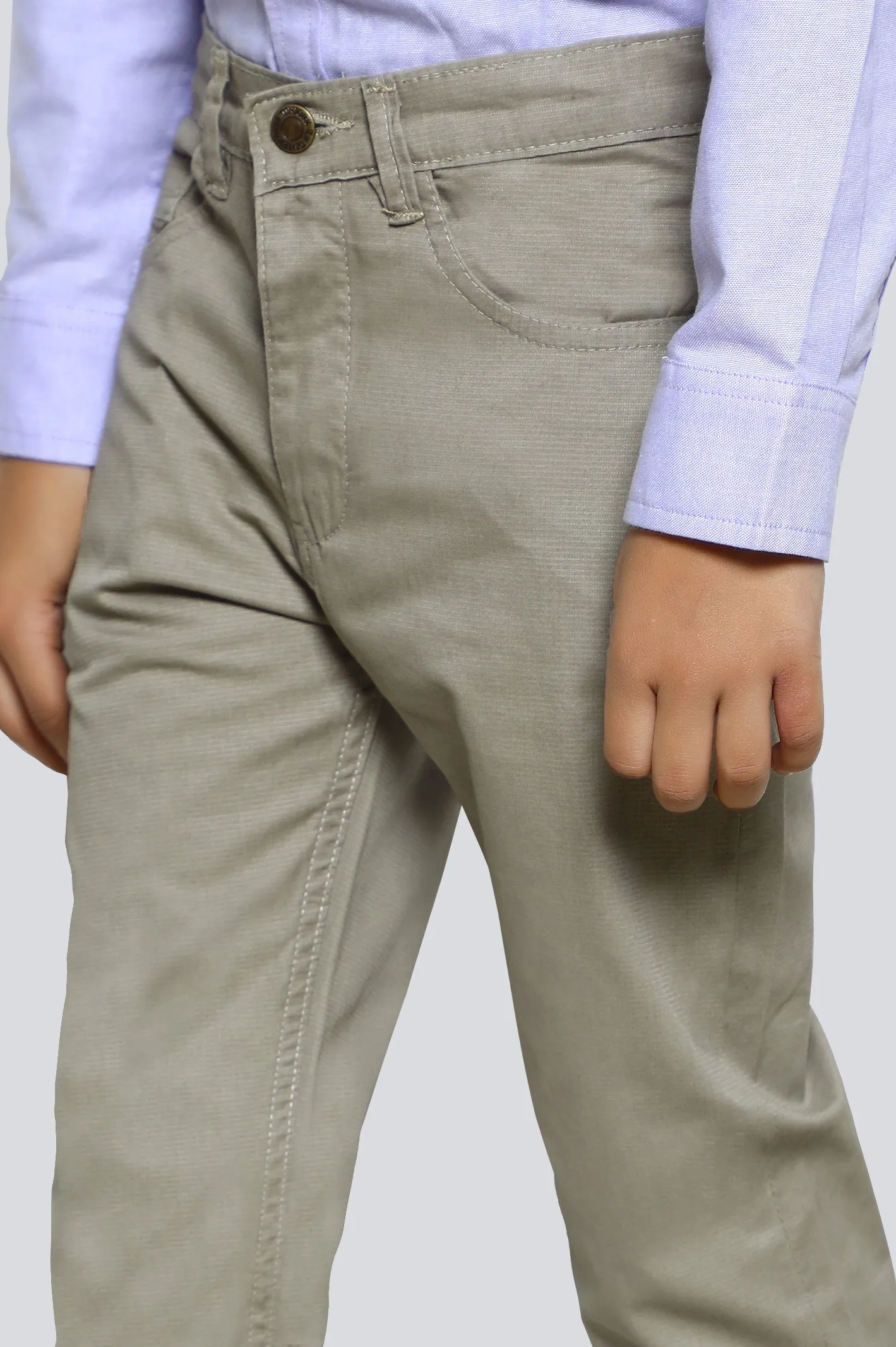 Beige Slim Fit Chino Trouser