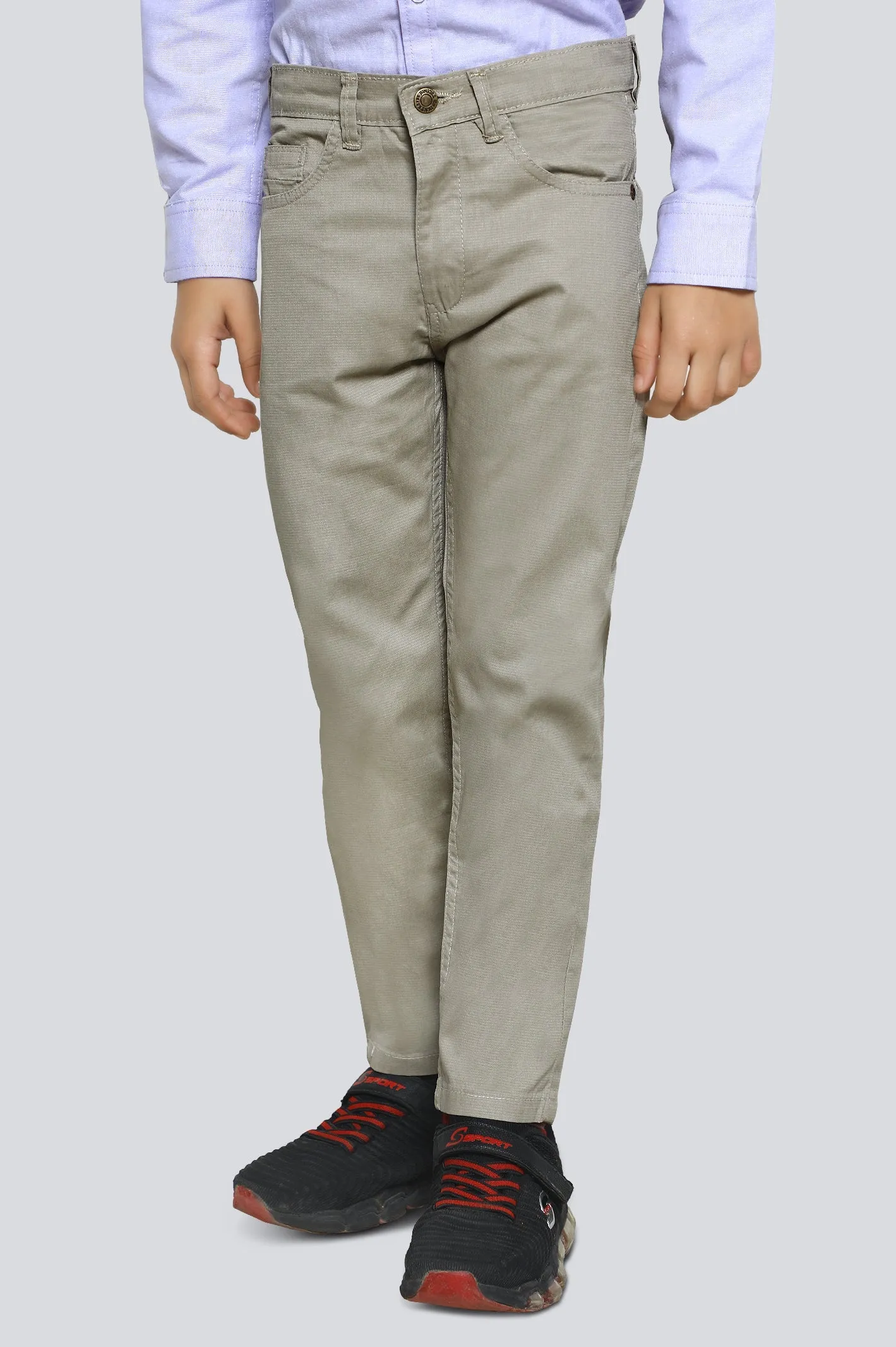 Beige Slim Fit Chino Trouser