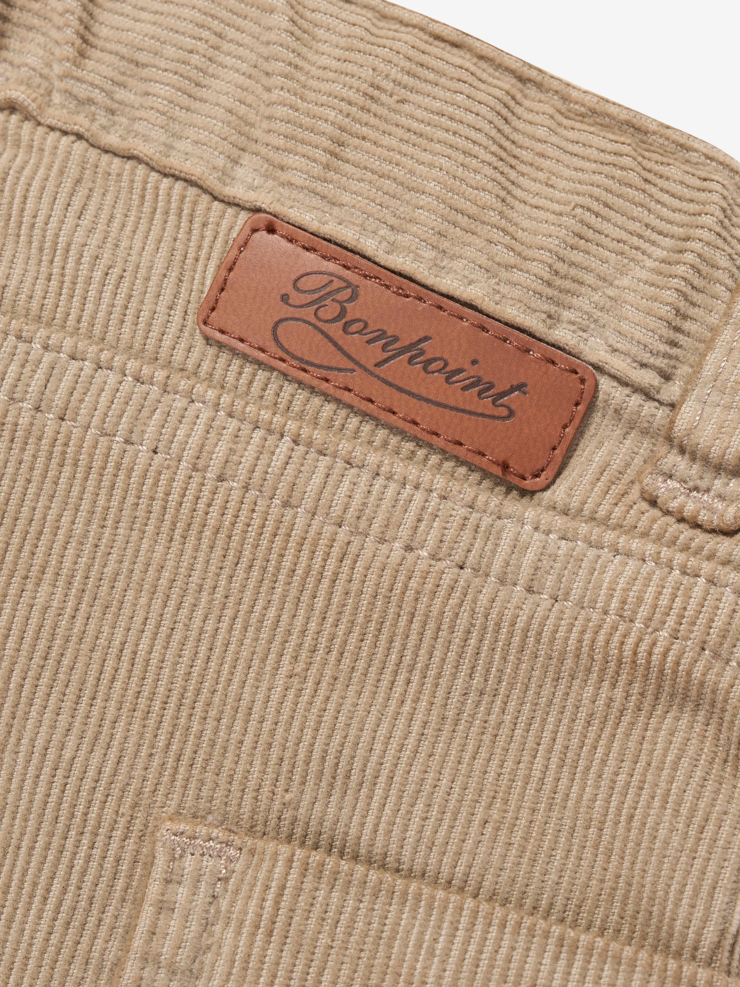 Bonpoint Girls Looping Trousers in Beige