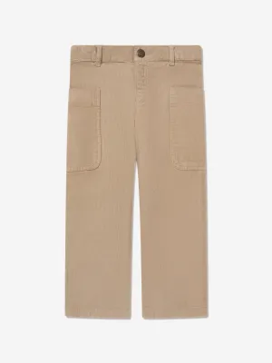 Bonpoint Girls Looping Trousers in Beige