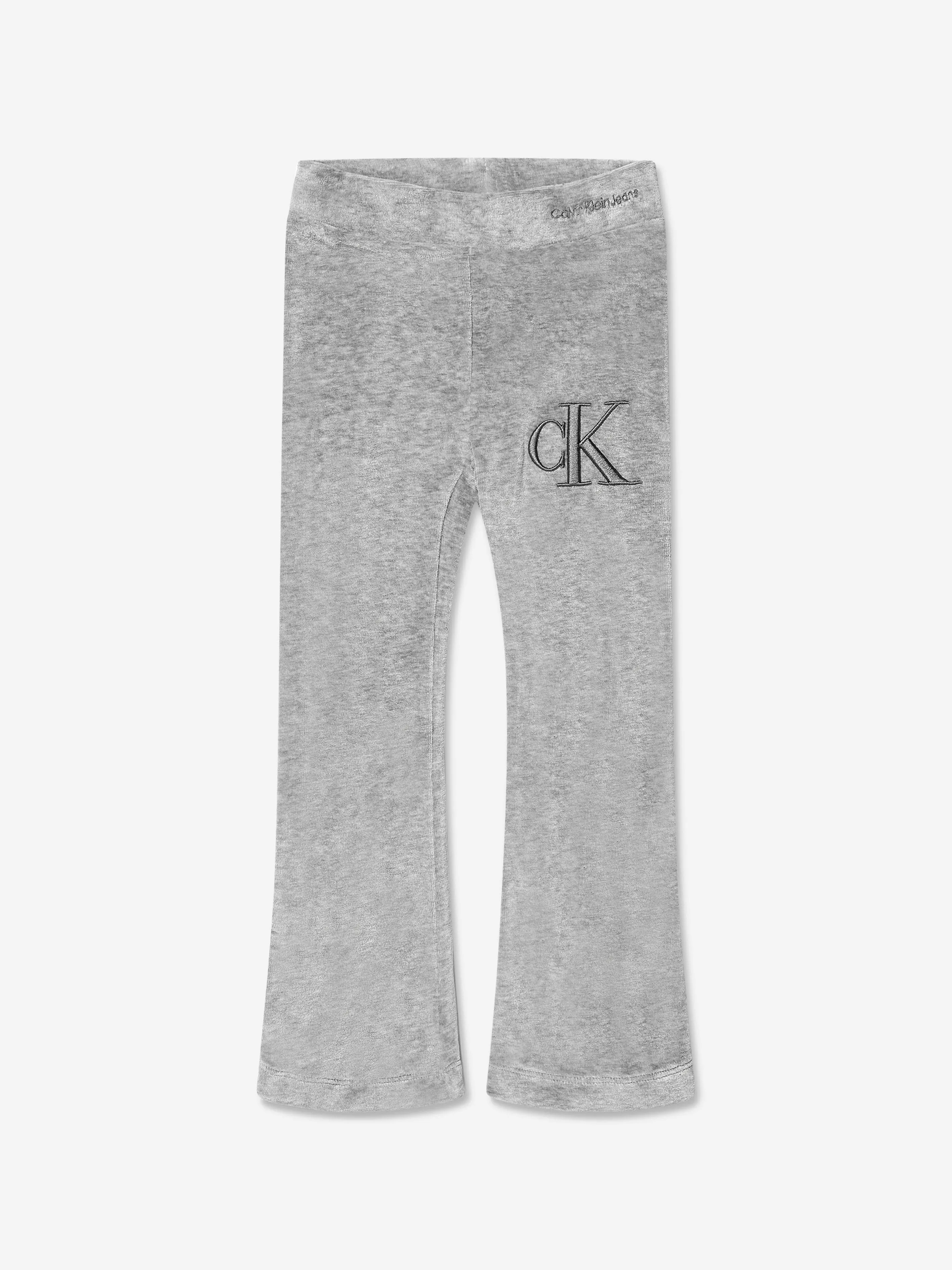 Calvin Klein Girls Monogram Velour Flare Tracksuit