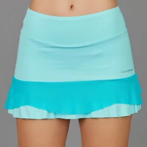 Cyan Short Tier Skort (aqua)