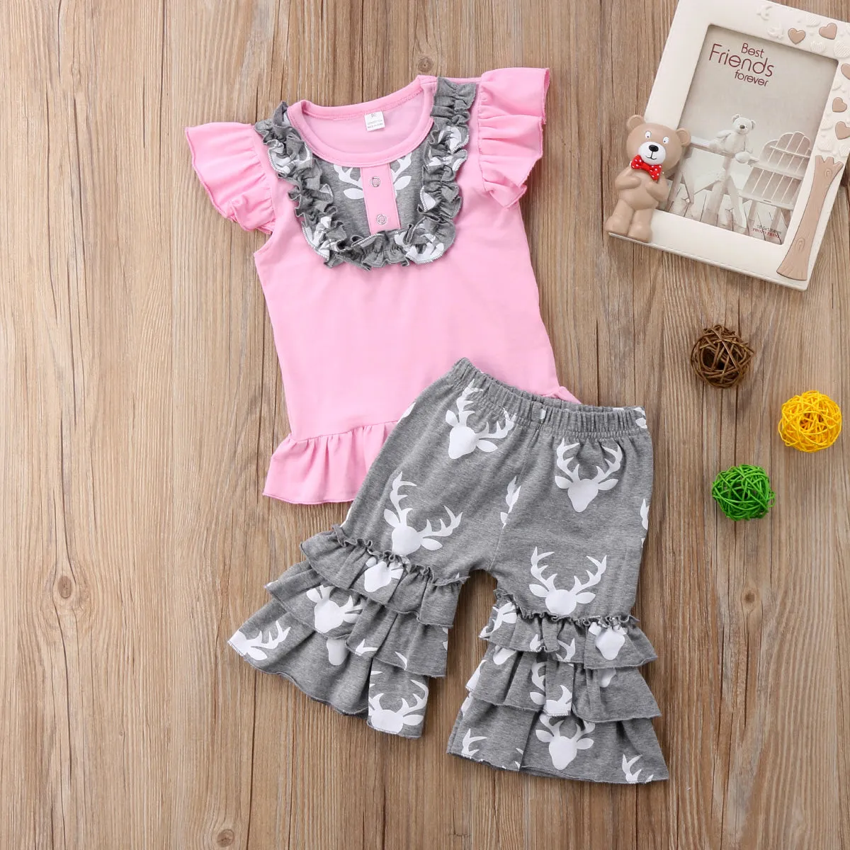 Deer Shorts Set