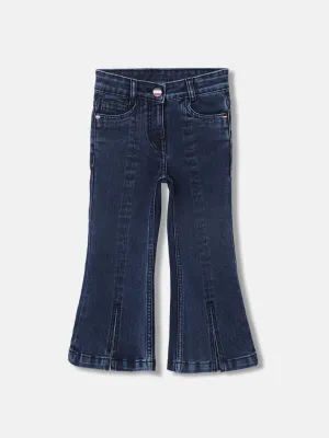 Elle Girls Solid Flared Jeans