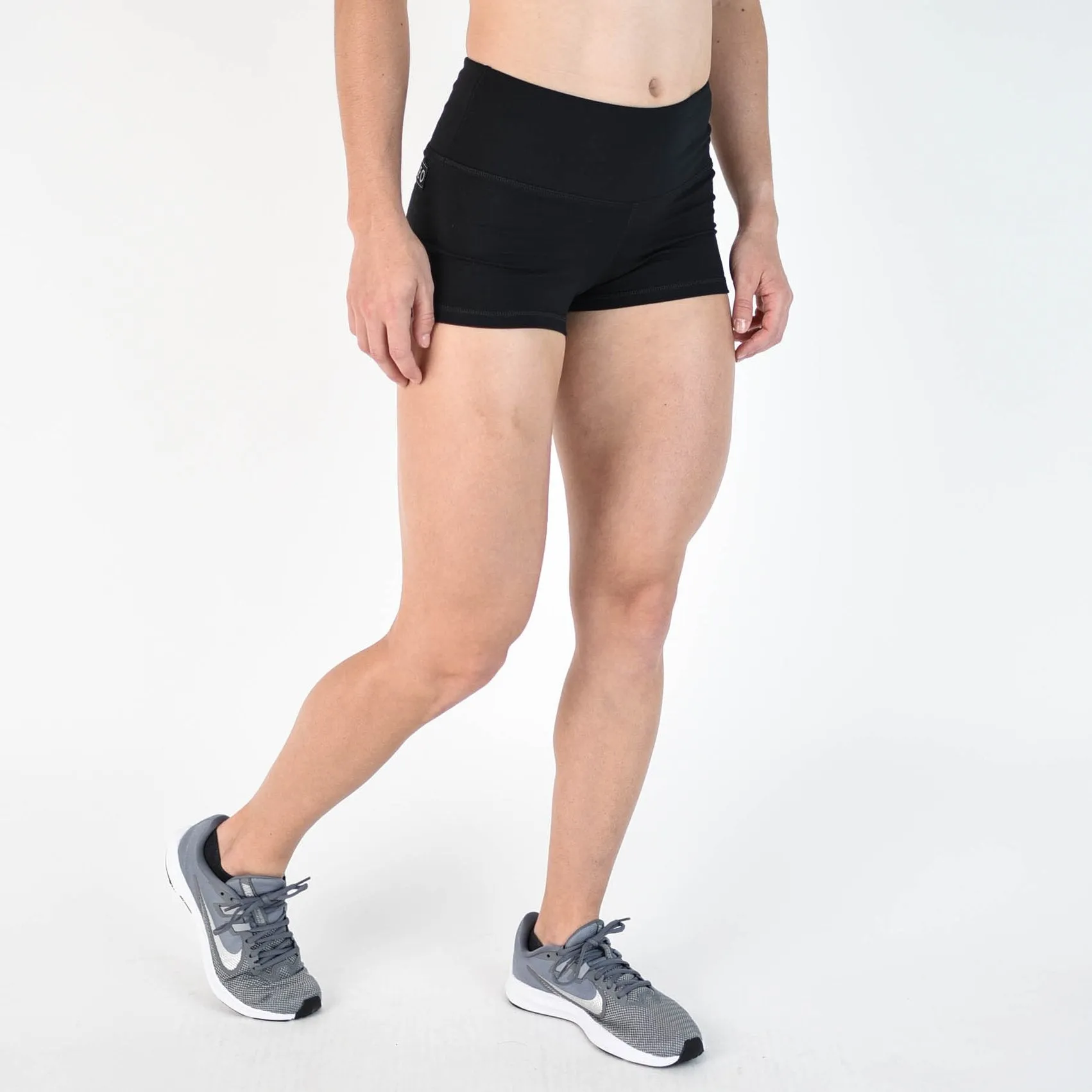 FLEO Black Shorts (High-rise Original)