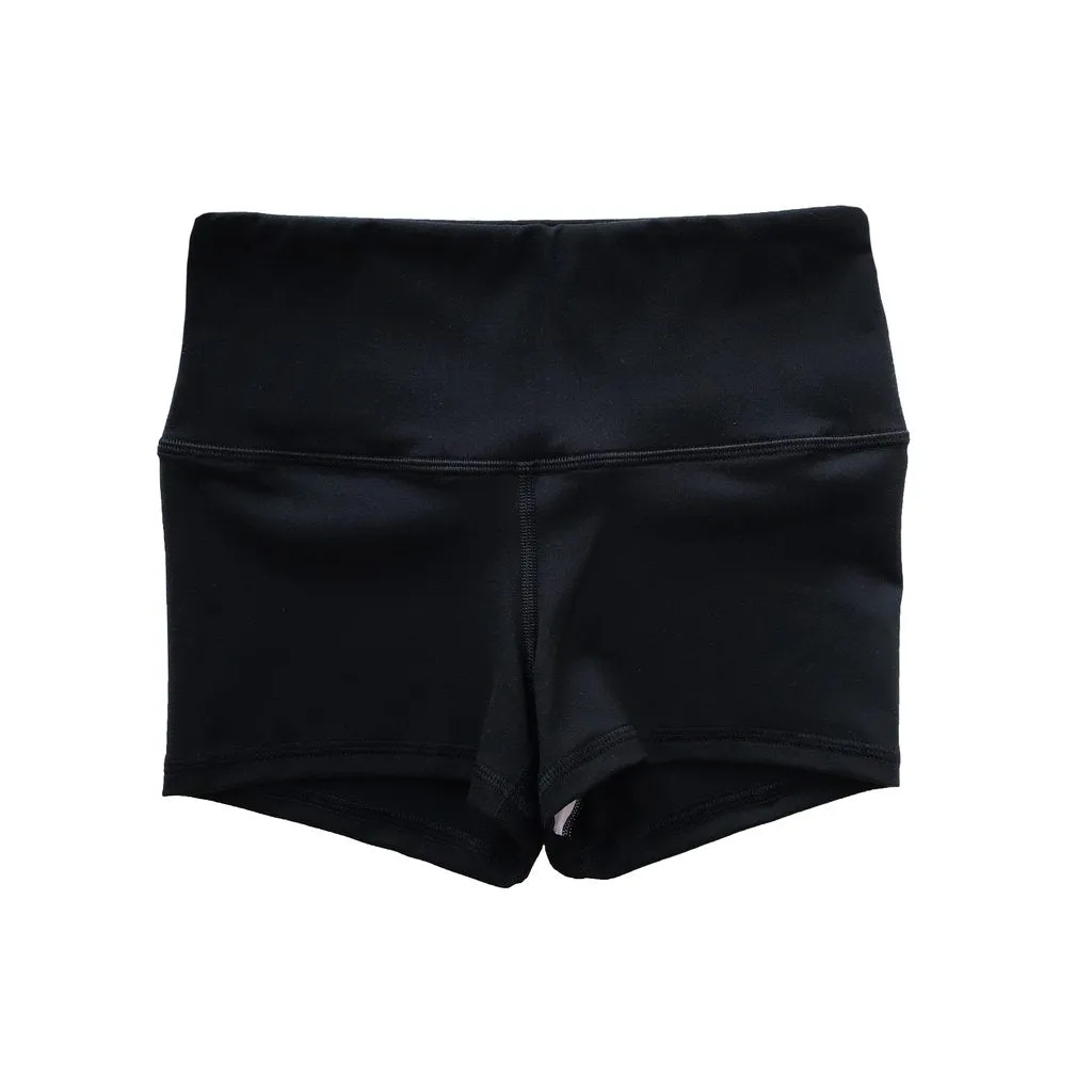 FLEO Black Shorts (High-rise Original)