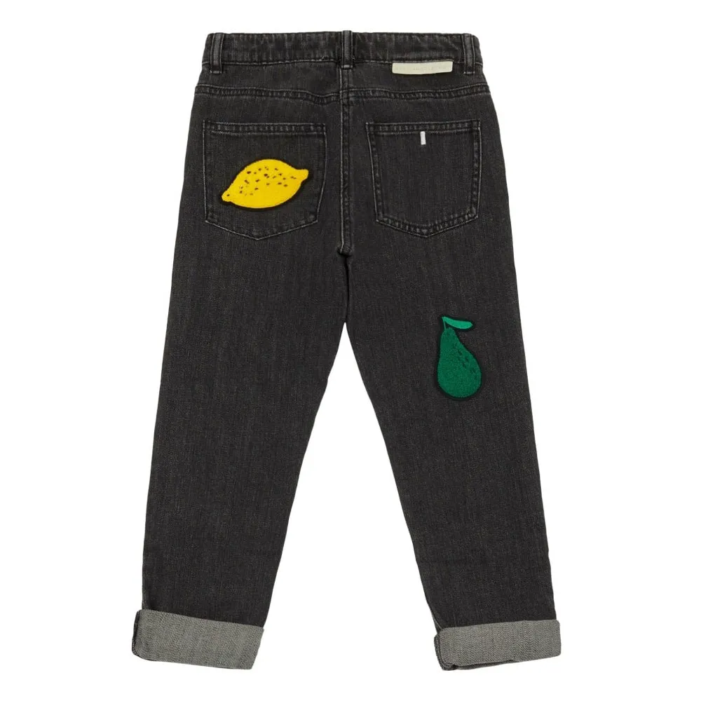 Fruit Badge Long Denim