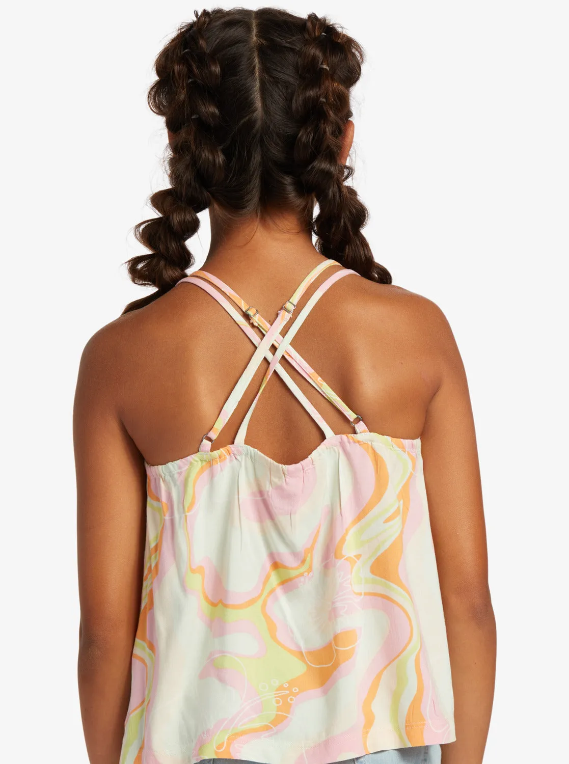 Girls 4-16 Good Influence Tank Top - Ambroisia Hibiscus Hype