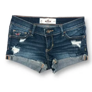 Girls Hollister Size 00 Denim Distressed Cuffed Shorts