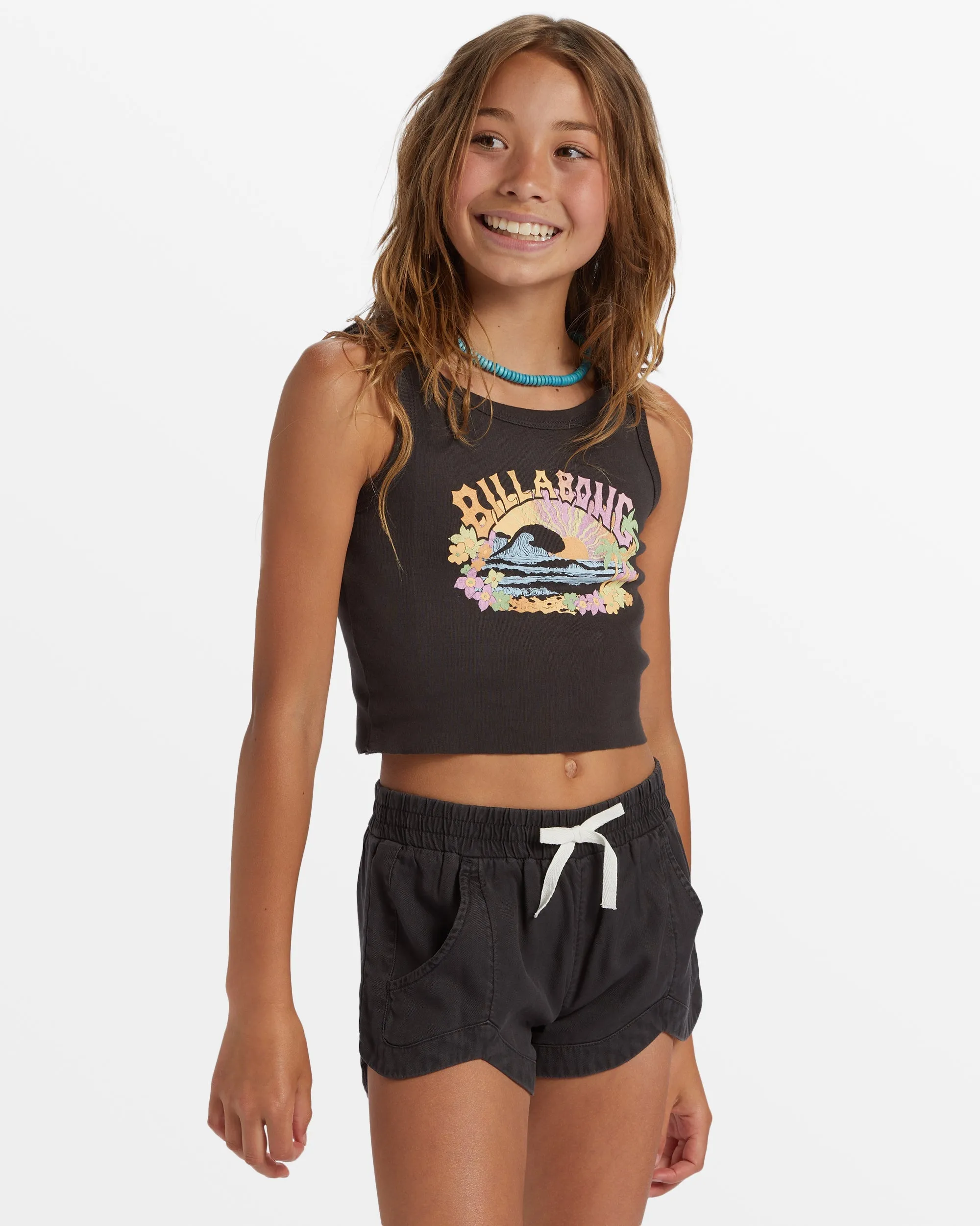 Girl's Mad For You Shorts - Off Black - Off Black