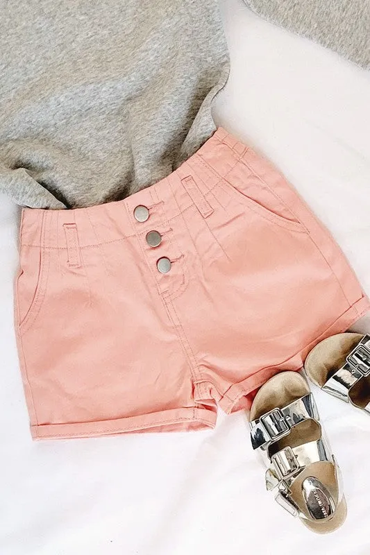 Girls Paper Bag Shorts