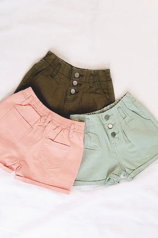 Girls Paper Bag Shorts