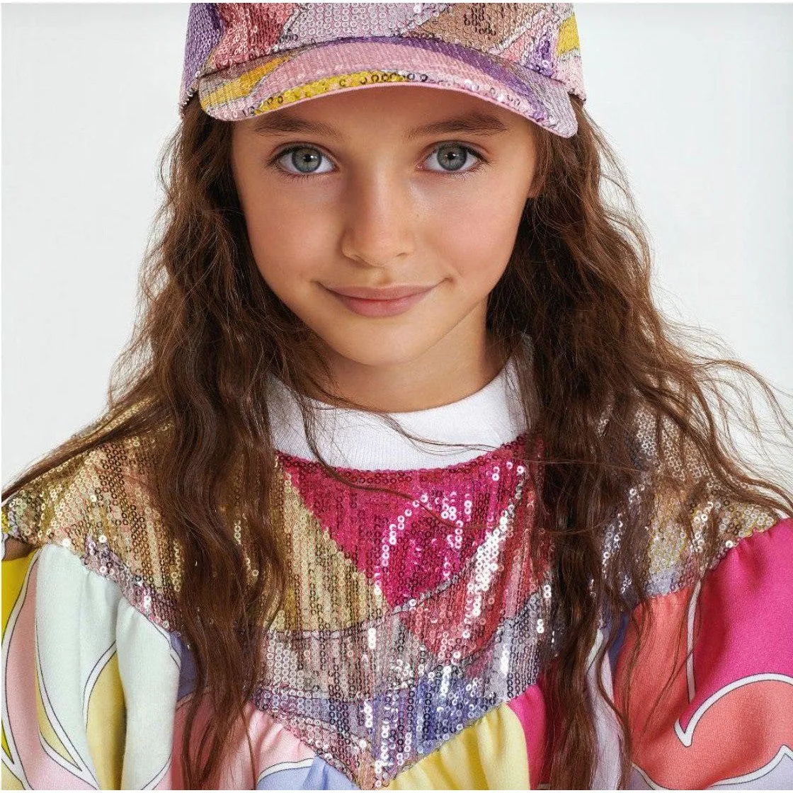 Girls Sequin Patterned Sweatshirt