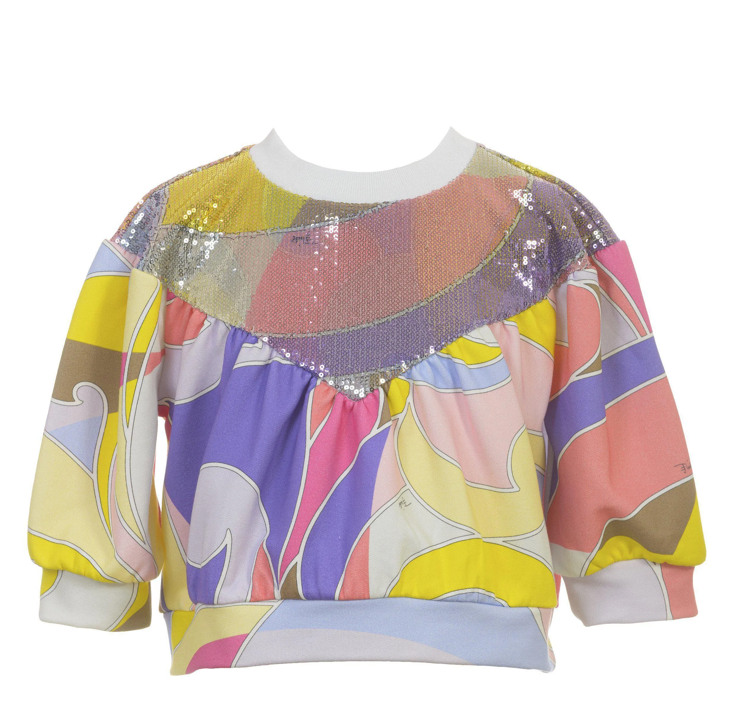 Girls Sequin Patterned Sweatshirt