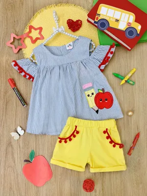 Girls Smart Apple Top with Short Set