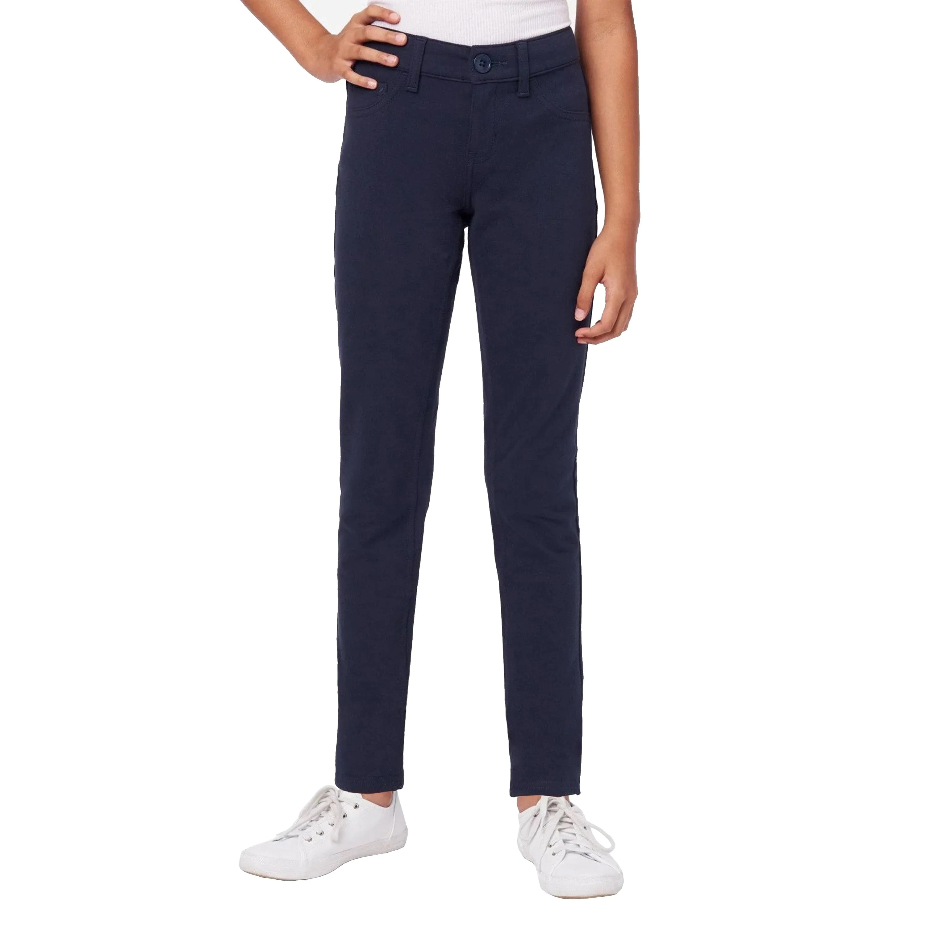 Girl's Stretch Pencil Skinny Uniform Pant