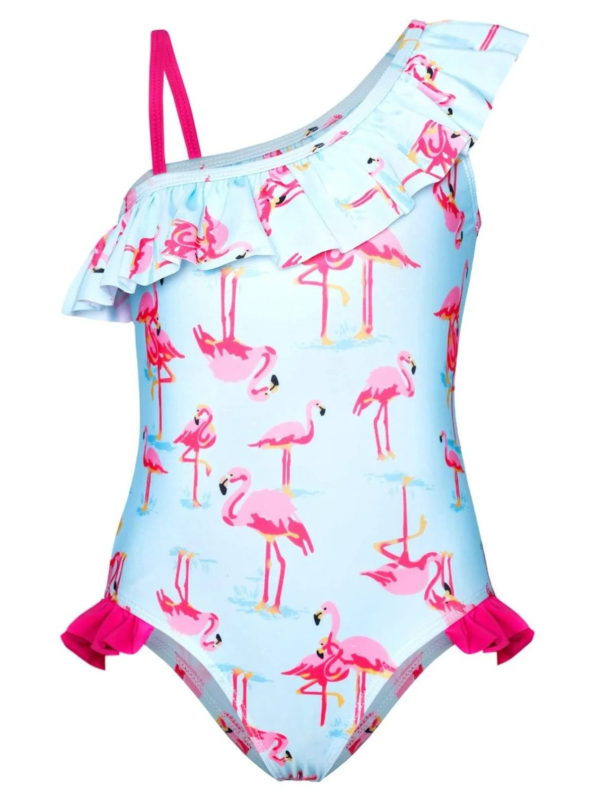 Girls The Flying Flamingo One Piece Swimsuit