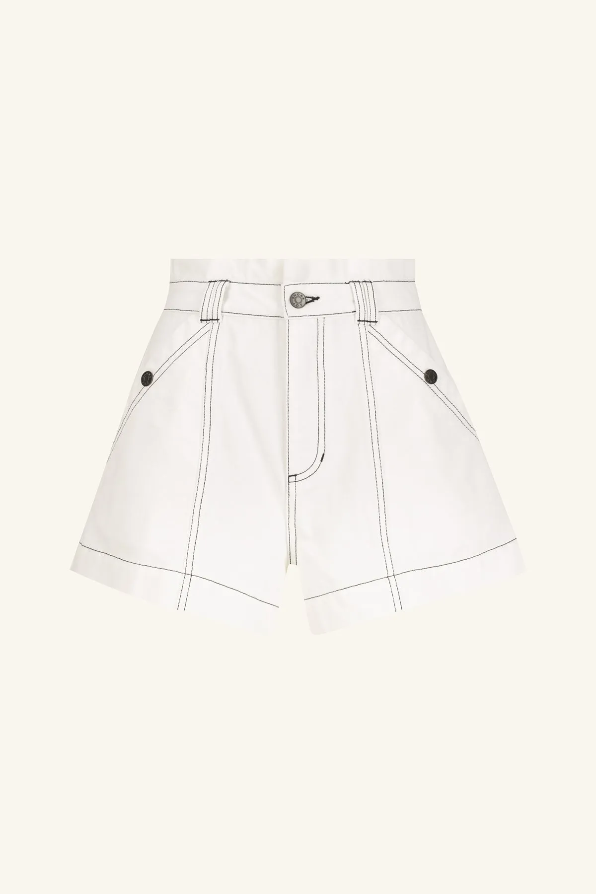 HANA HIGH WAISTED FLARED SHORT