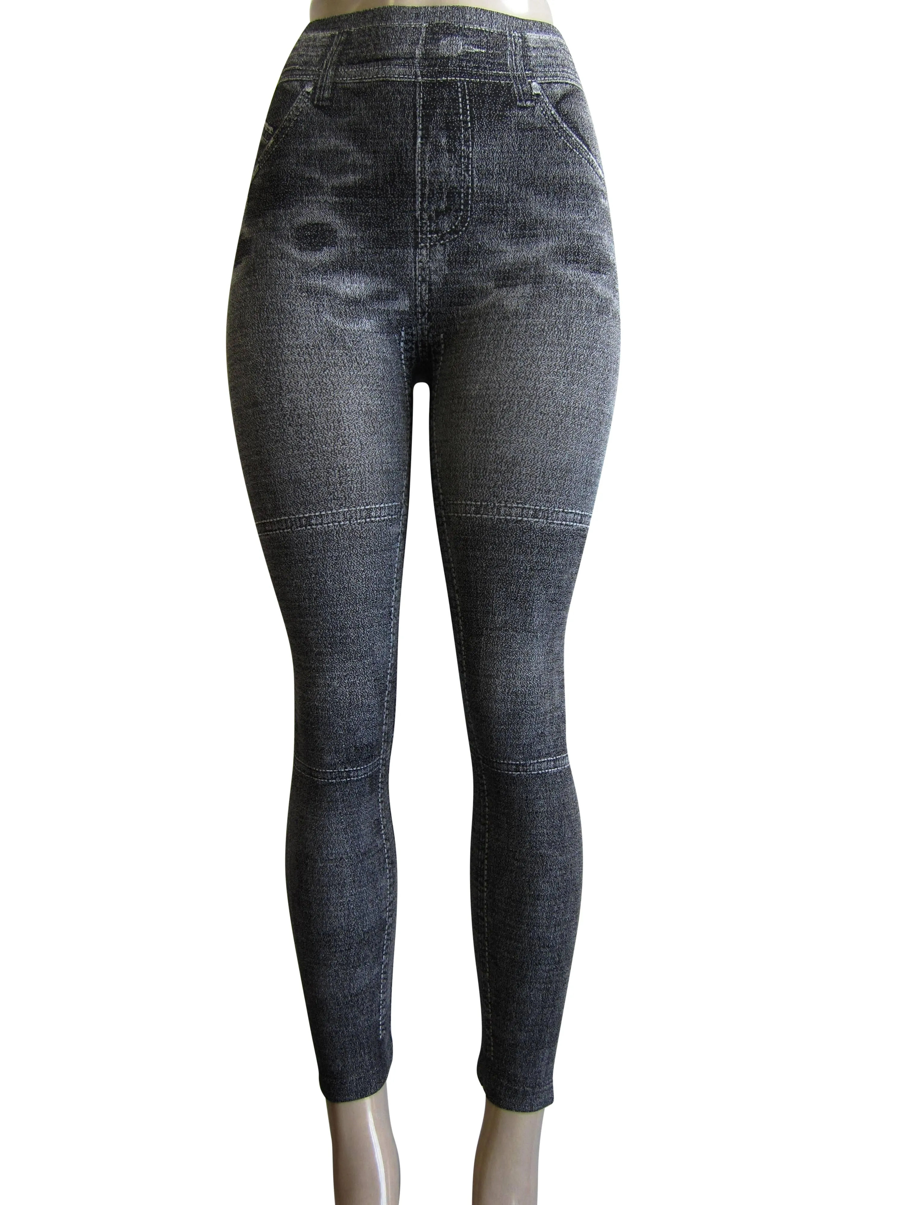 Leggings - Printed Denim Look (FAB-983)