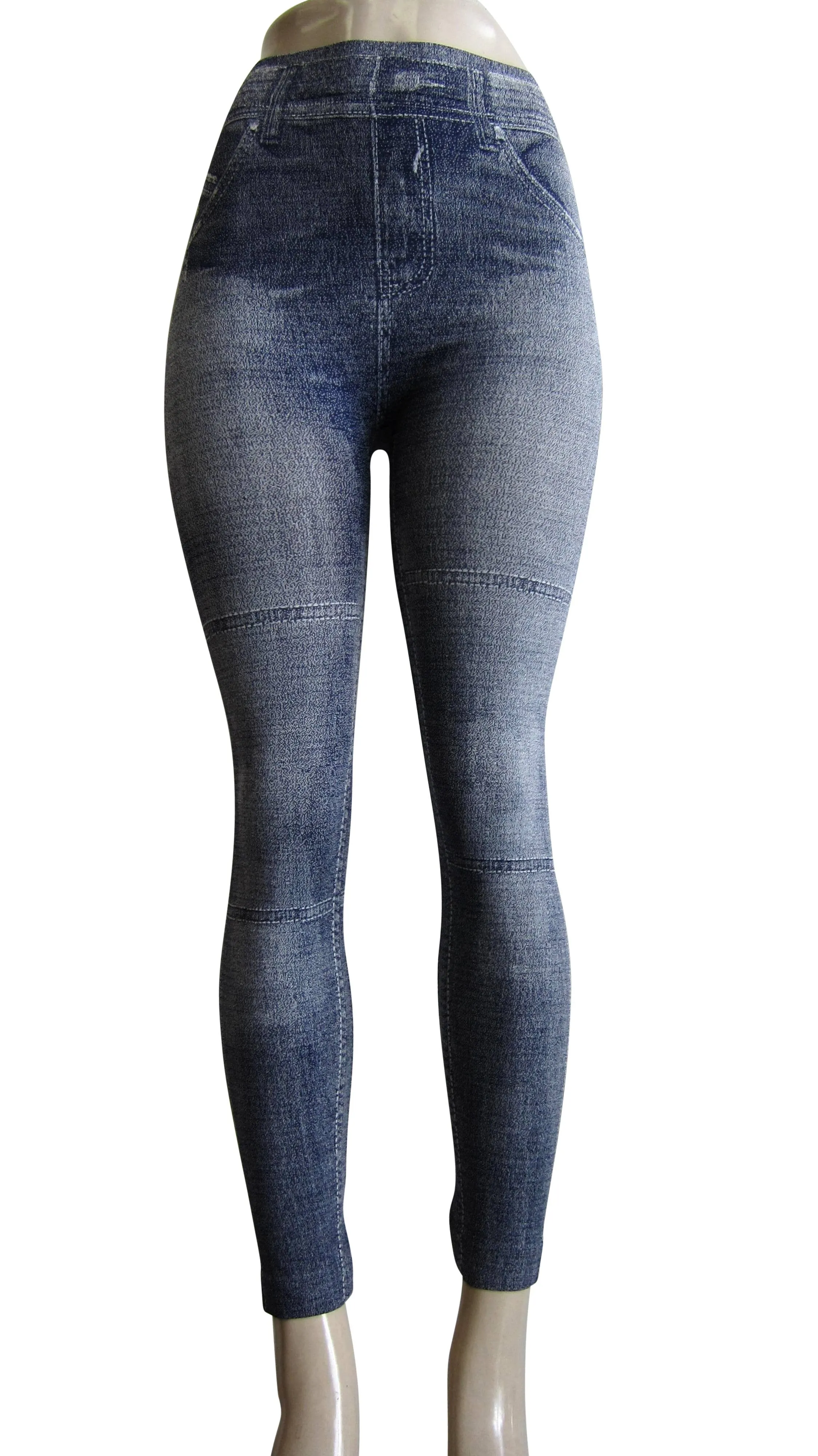 Leggings - Printed Denim Look (FAB-983)