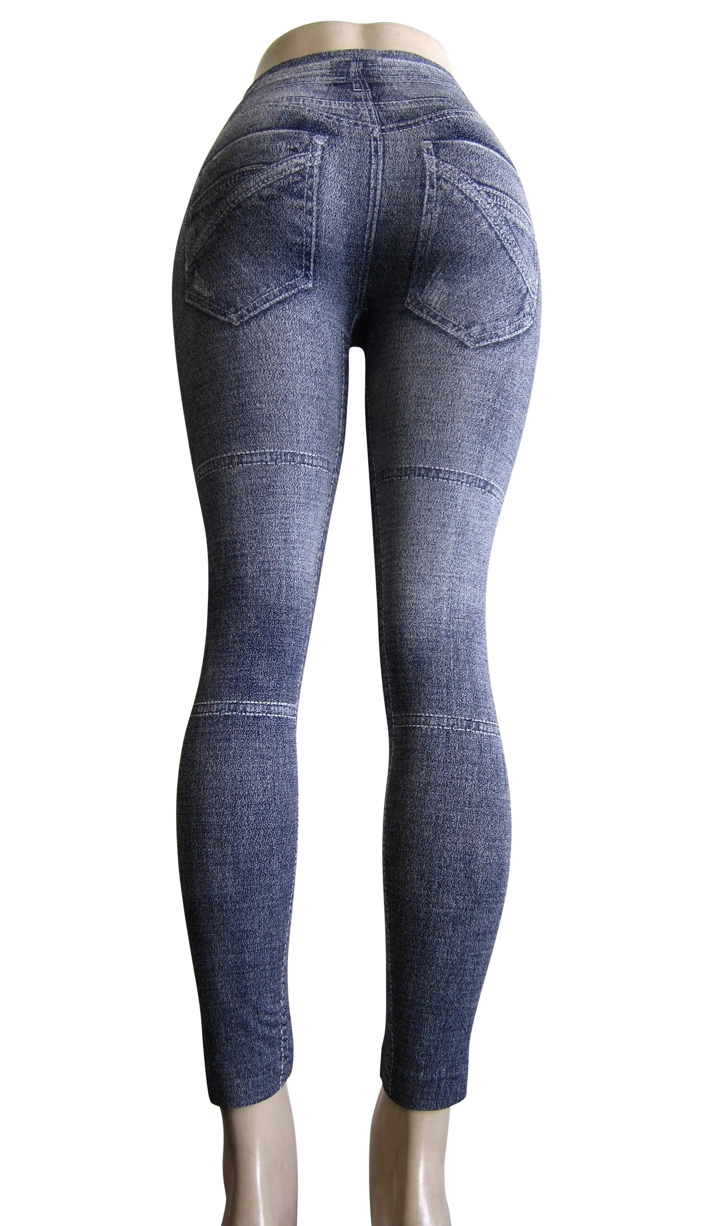 Leggings - Printed Denim Look (FAB-983)