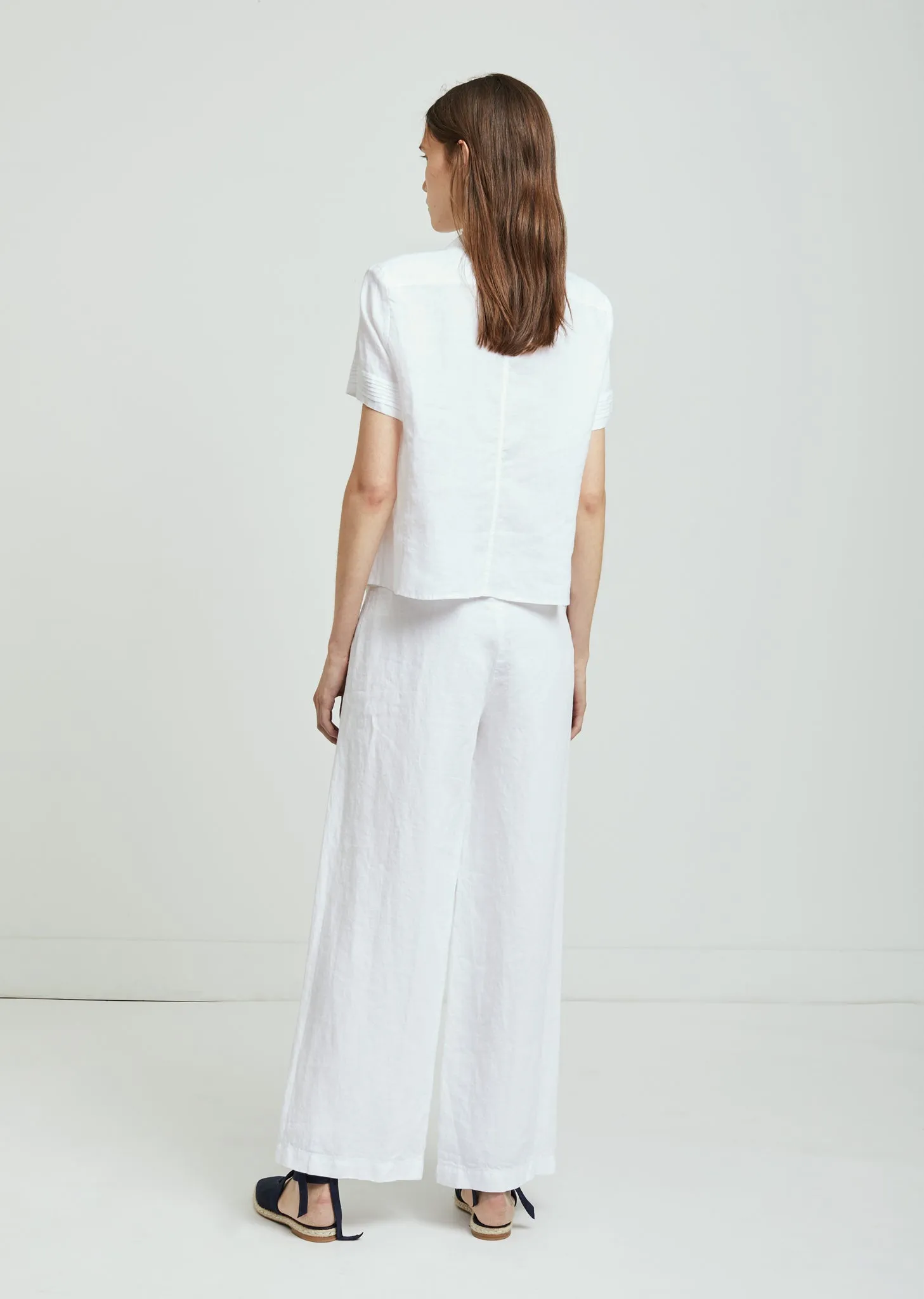 Linen Wide Leg Trousers