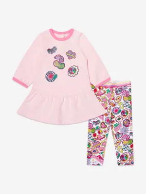 MARC JACOBS Baby Girls Dress And Leggings Set in Pink