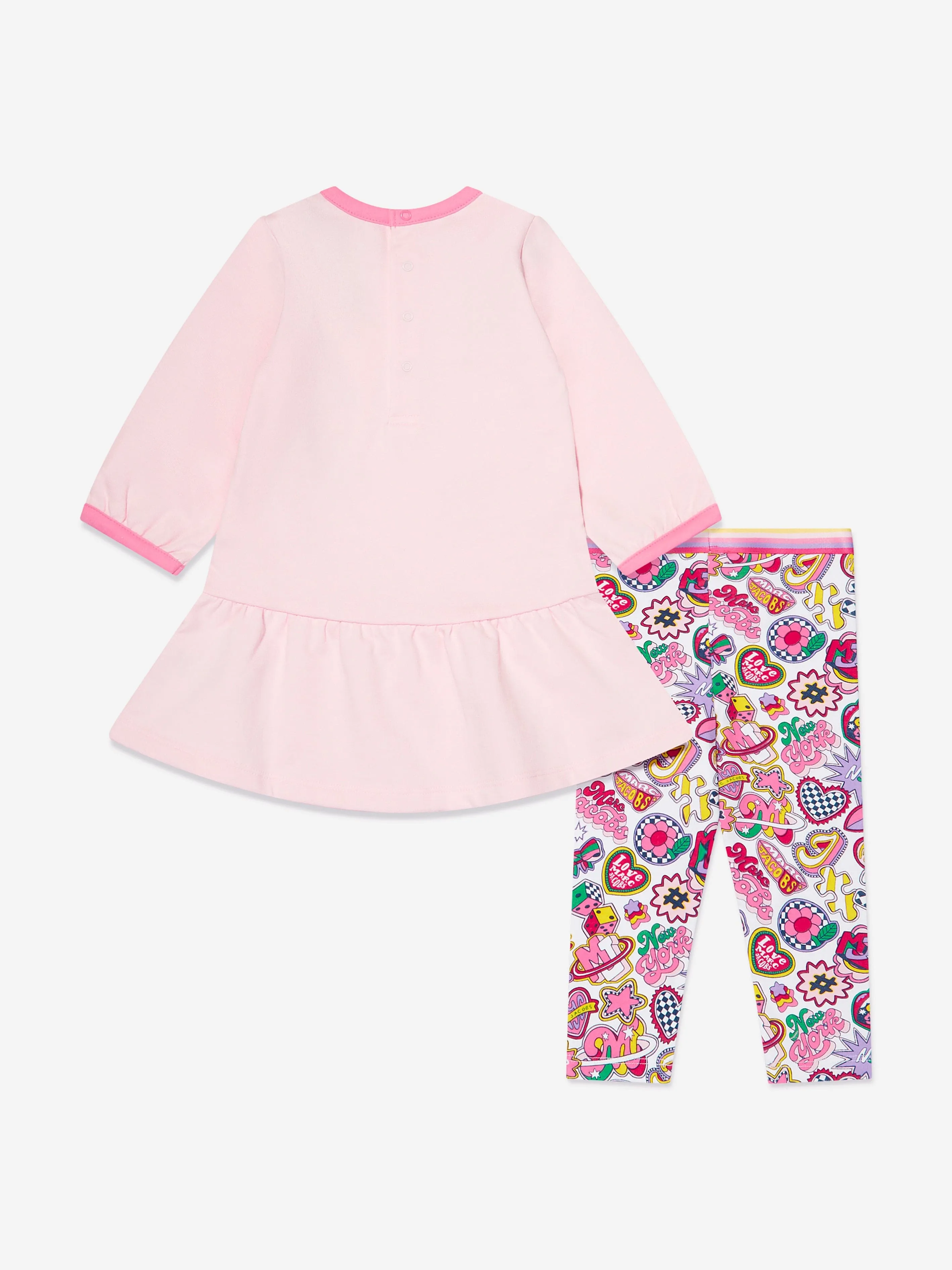 MARC JACOBS Baby Girls Dress And Leggings Set in Pink