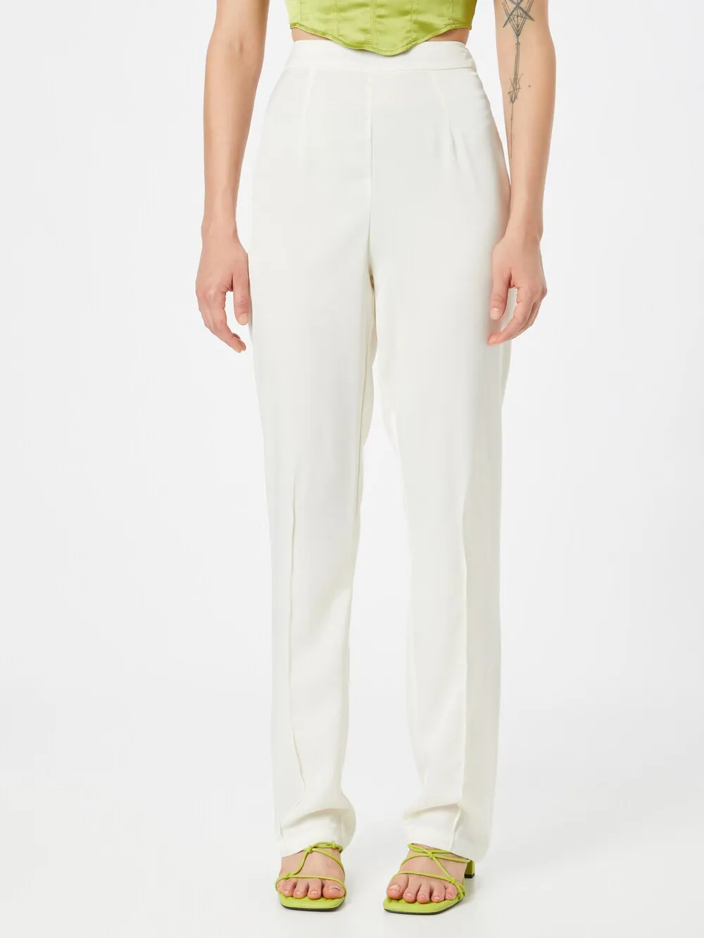 Misspap Wide Leg Pants, Ivory