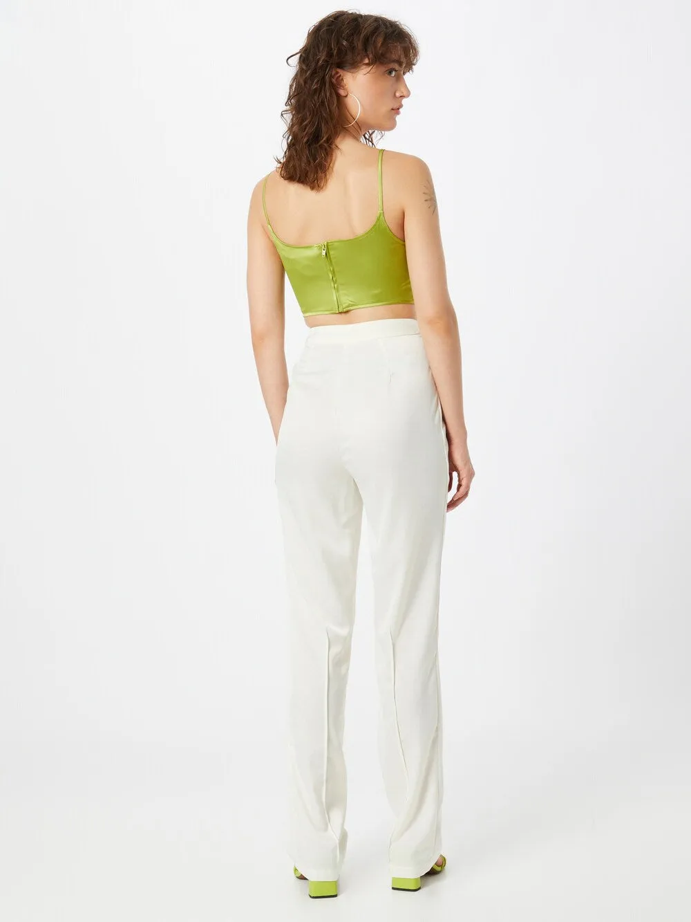 Misspap Wide Leg Pants, Ivory