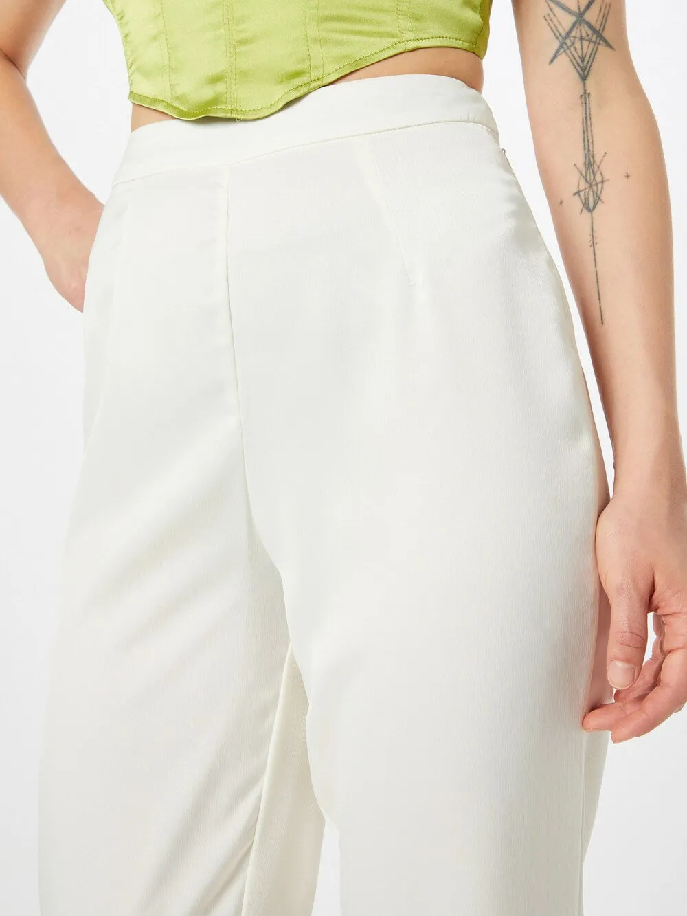 Misspap Wide Leg Pants, Ivory