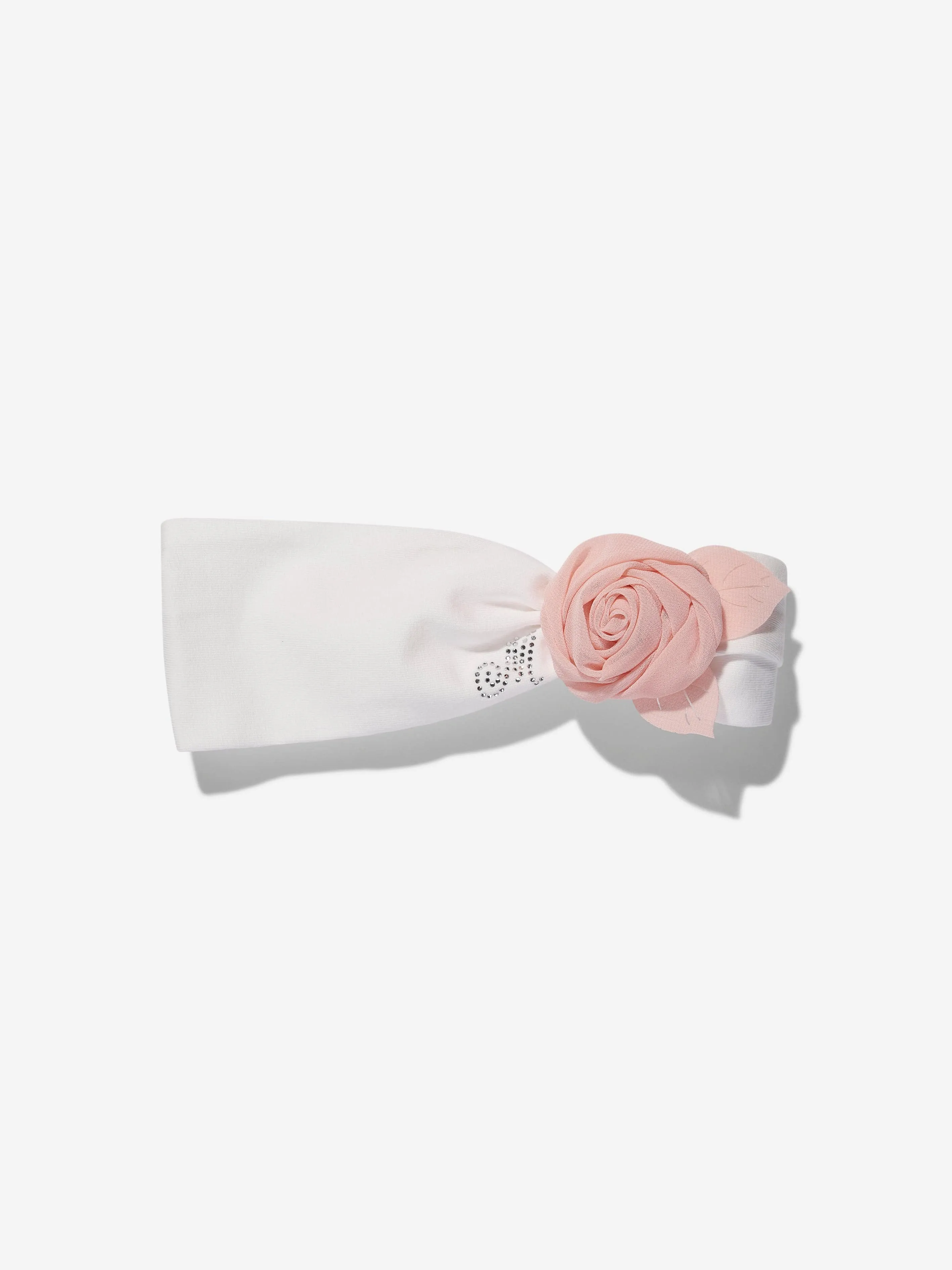 Monnalisa Girls Rose Headband in Pink