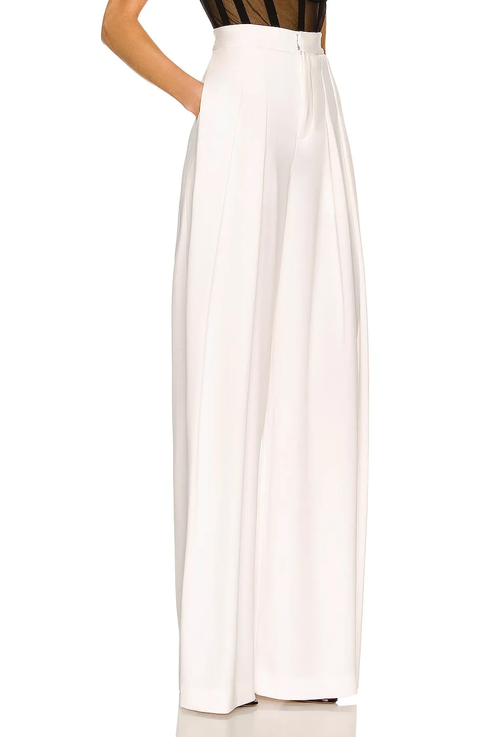 Monot Wide Leg Pants, white