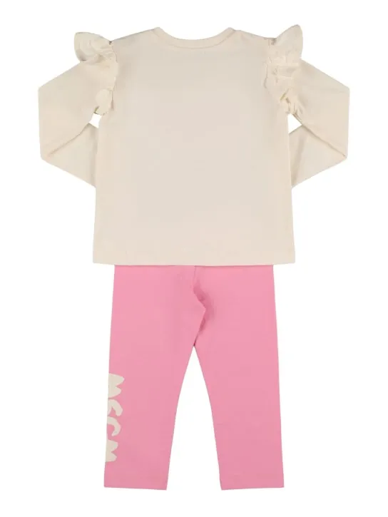 MSGM   Cotton jersey t-shirt &amp; leggings 