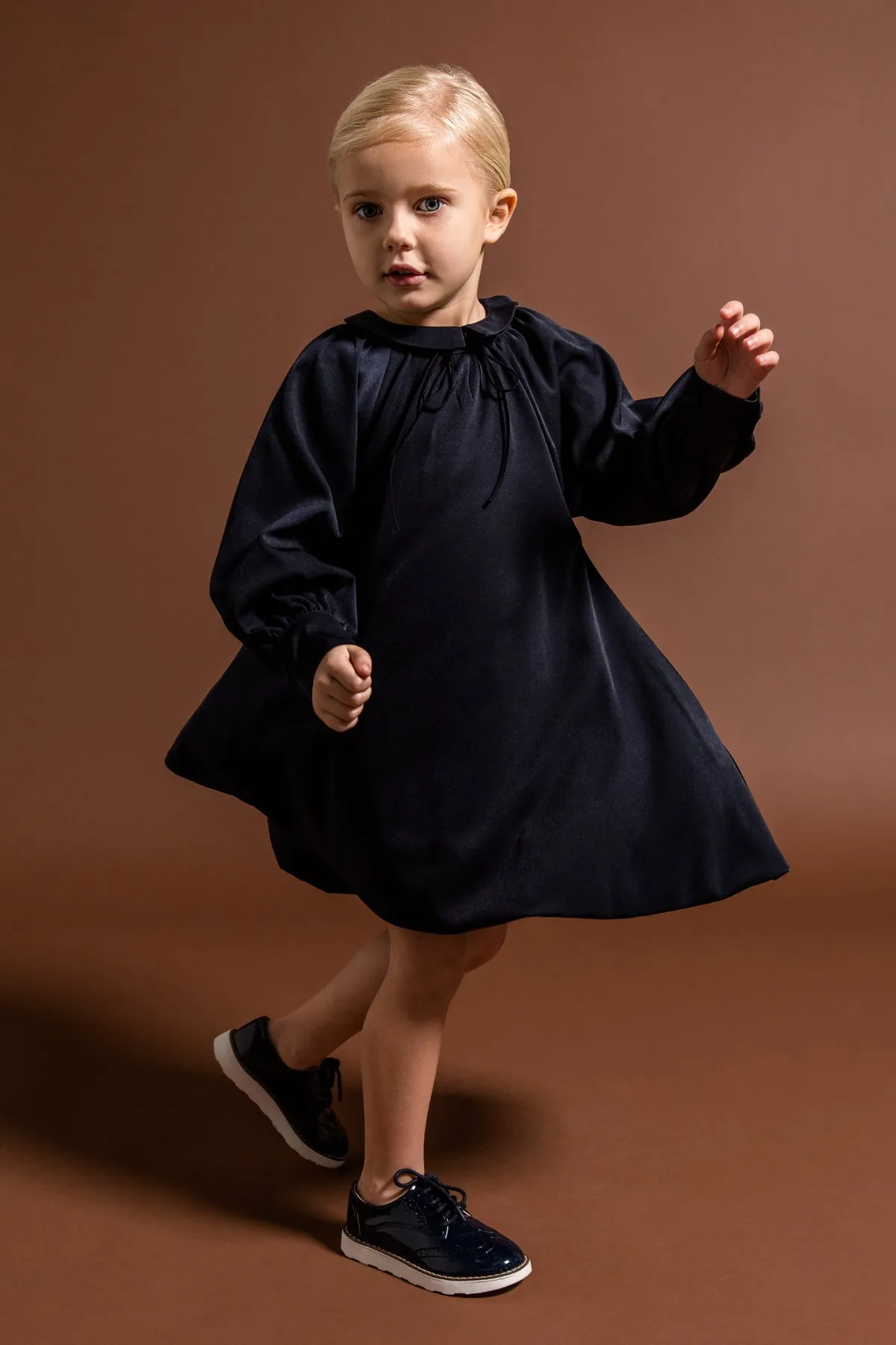 OMAMImini Tent Girls Dress - Navy (Size 6 left)