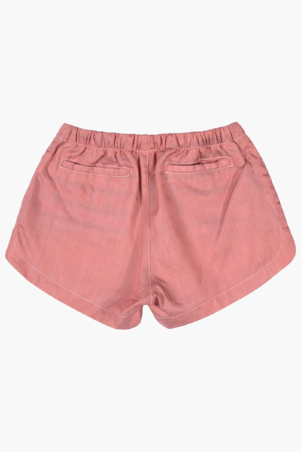 Paper Wings Pink Chambray Girls Shorts