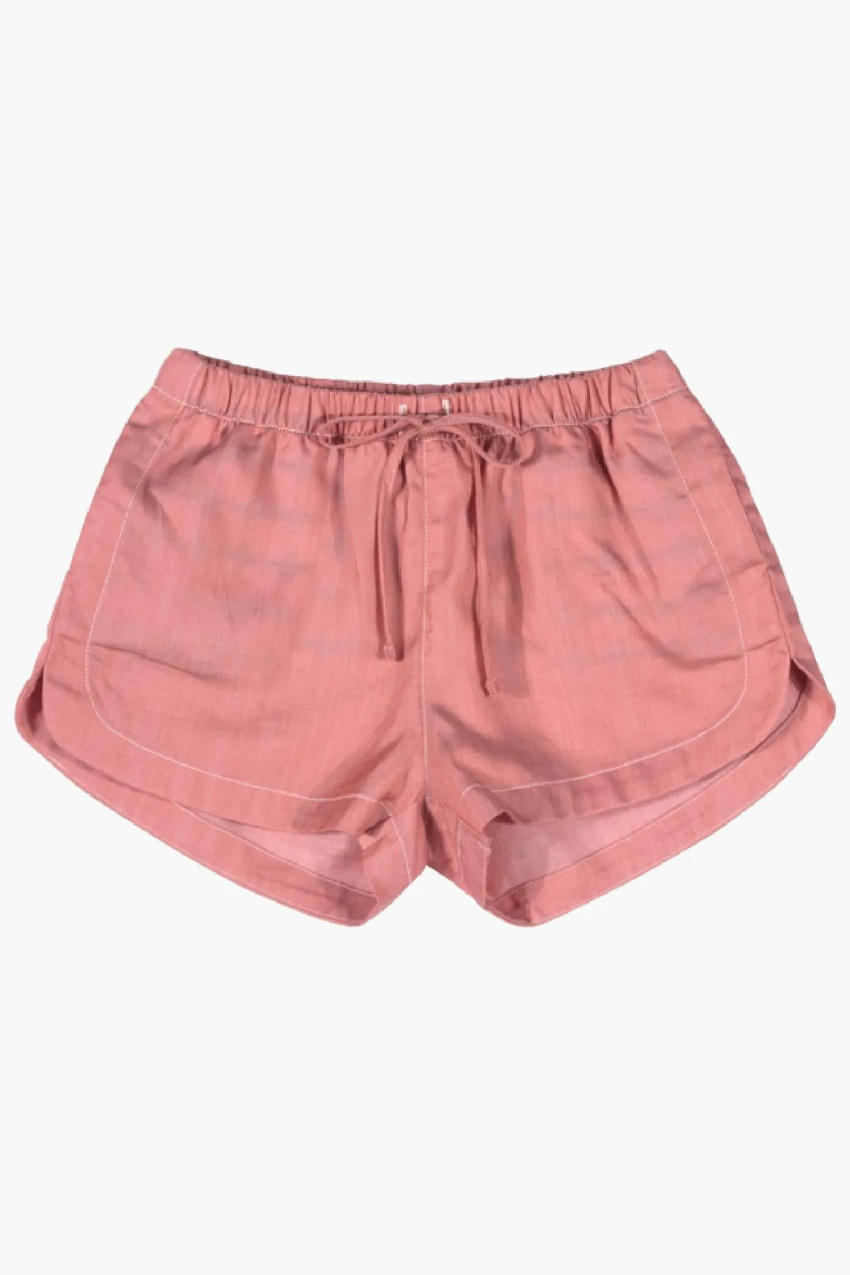 Paper Wings Pink Chambray Girls Shorts