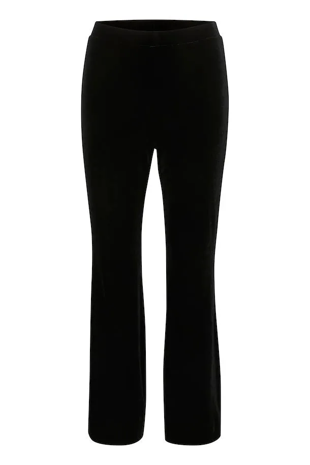 PART TWO DORELLAS BLACK VELVET TROUSERS