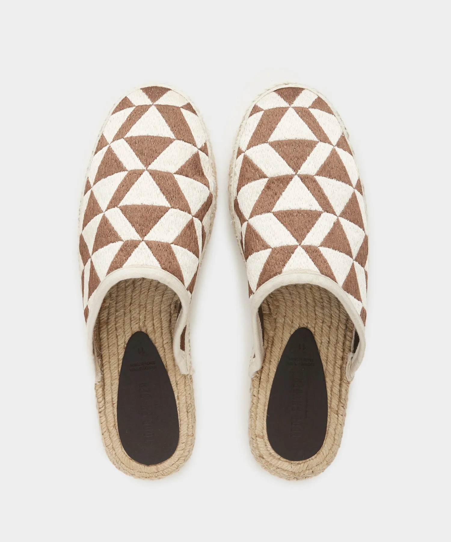 Patterned Espadrille Mule