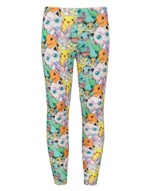 Pokemon Collage Girl's Leggings